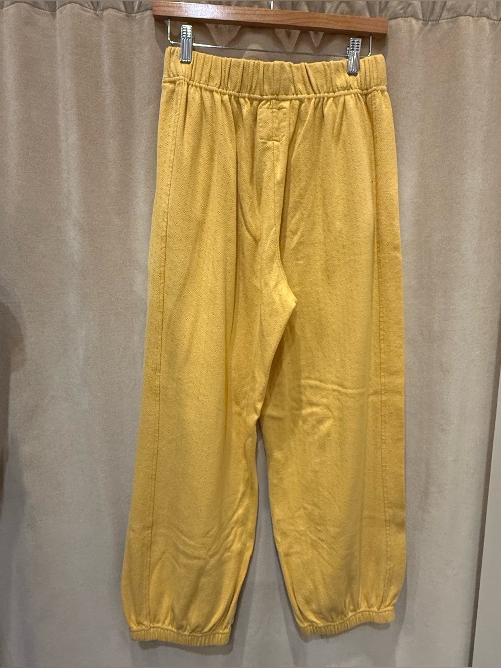 Le Bon Shoppe Pointelle Balloon Pants In Deep Yellow - Picture 7 of 8